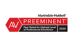 AV Preeminent (Peer Review Rated) by Martindale Hubbell